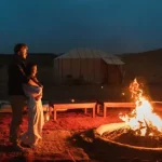Honeymoon couples experience the nightlife in the Dubai desert