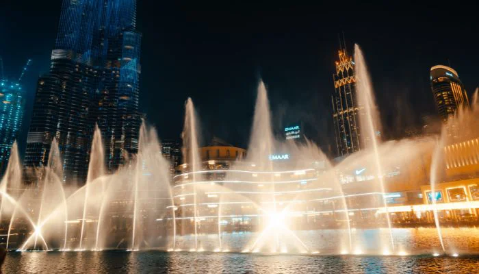 Dubai Fountain one of sightseeing places in dubai