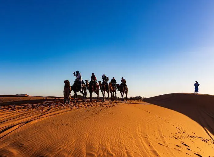 tourist enjoying Desert Safari in Dubai
