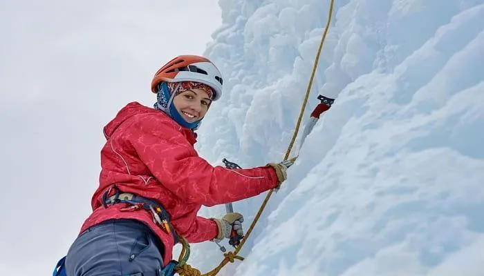 Ice climbing in manali