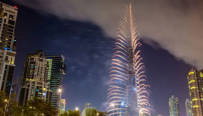 Fireworks in Dubai Shopping Festival