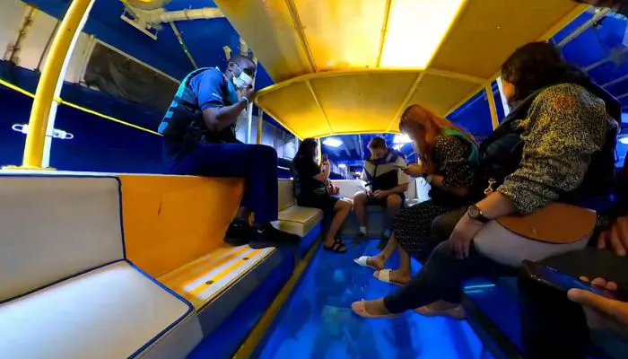 Glass Bottom Boat Riding dubai Aquarium