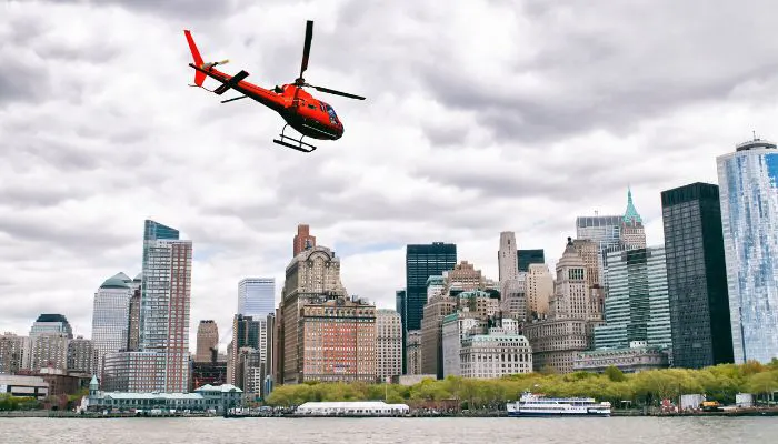 Seeing the Dubai City Through Helicopter