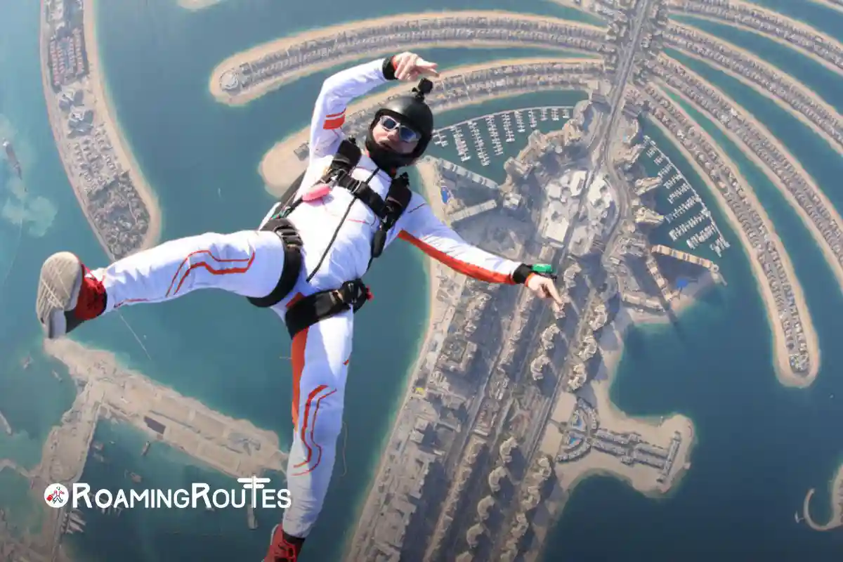 Skydiving in Dubai