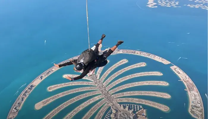 Skydiving in Dubai Palm Zone
