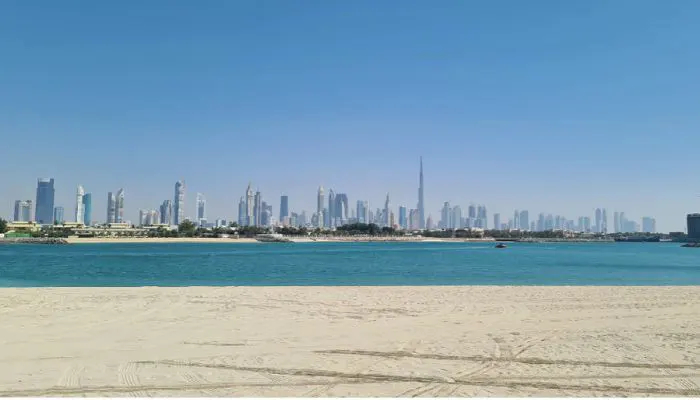 View from Pearl Jumeirah Island in Dubai