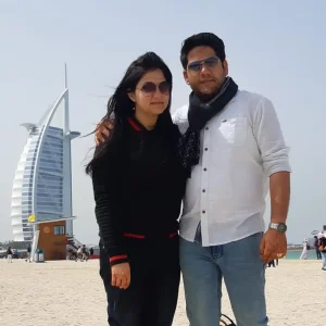 Couple Enjoying on Dubai beach