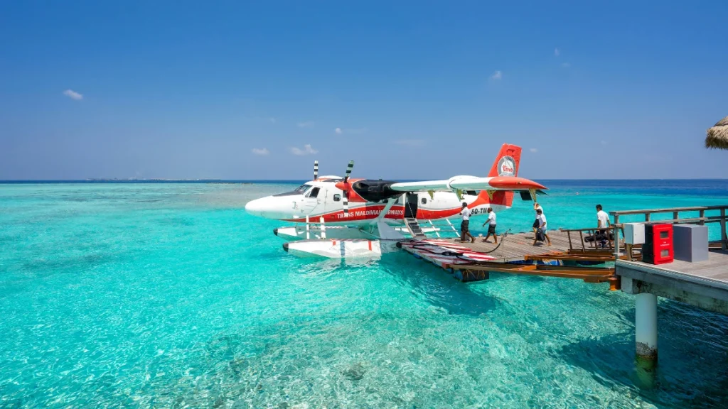 Seaplane near Maldives