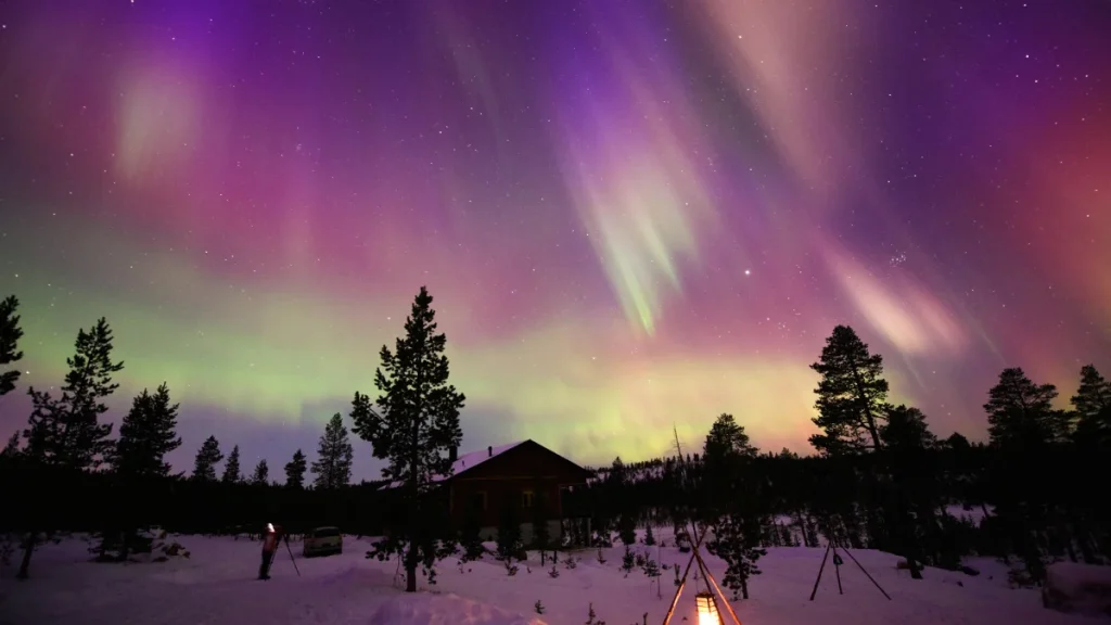 Aurora in Dark skies