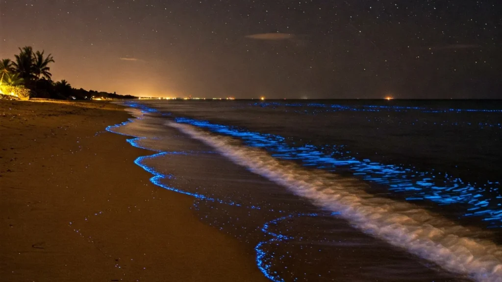 Bioluminescent Beaches